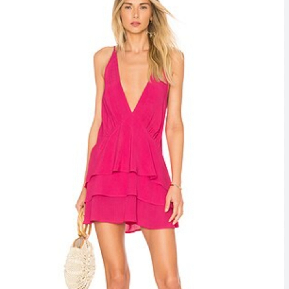 Beach‎ Riot Women's Pink Mini dress Scoop Neck Size M Medium